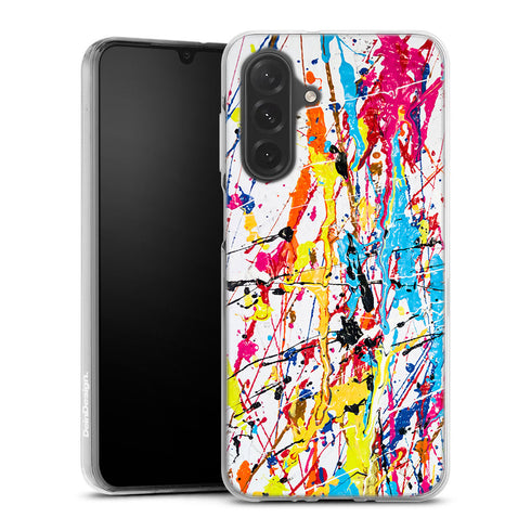 Coque pour Samsung A37 5G Splash Paint Arc en ciel