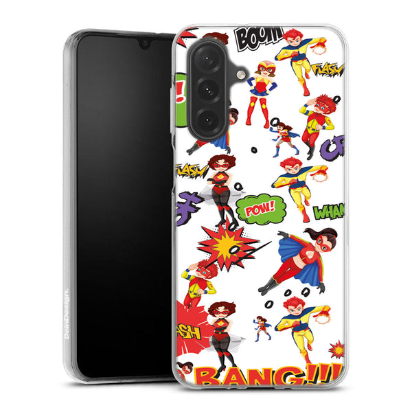 coque samsung a26 5G Super Heros Blanc
