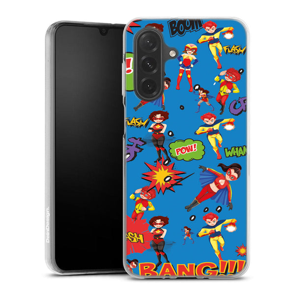 coque samsung a26 5G Super Heros Bleu