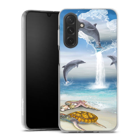 Coque Samsung Galaxy A26 5G Dauphins Heureux