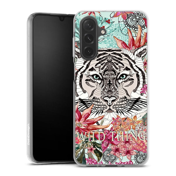 Coque Samsung Galaxy A26 5G Wild Thing | Housse Antichoc Silicone Souple, Ultra Fine, Protection intégrale, Motif Floral