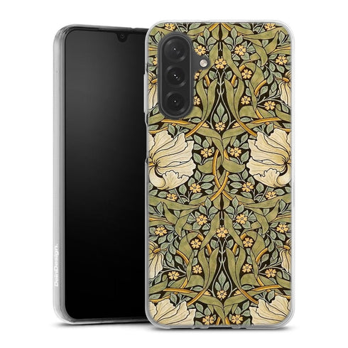 Coque Samsung Galaxy A26 5G William Morris Pimpernel | Housse Antichoc Silicone Souple, Ultra Fine, Protection intégrale, Motif Floral
