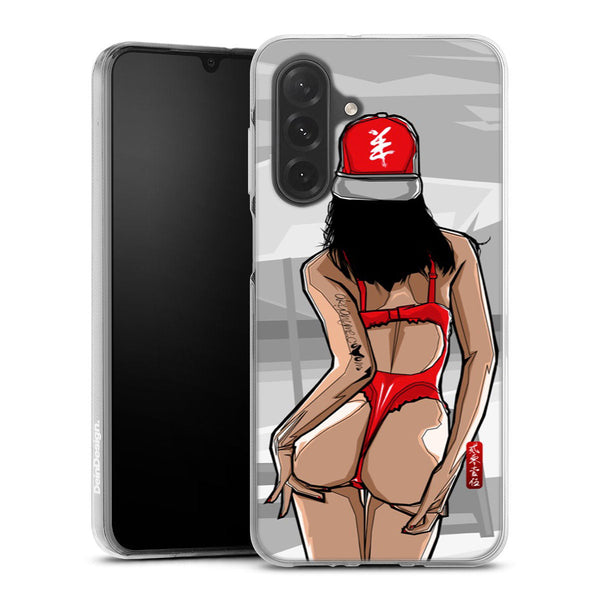 Coque Samsung Galaxy A26 5G Beach Girl Sunset | Housse silicone, antichocs, protection optimale - Motif floral Soleil