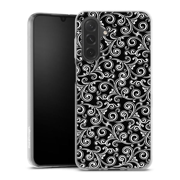 Coque Samsung A37 5G Black and white swirls