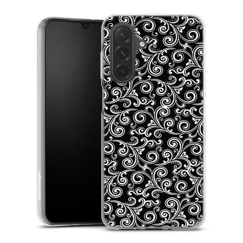 Coque Samsung A26 5G Black and white swirls