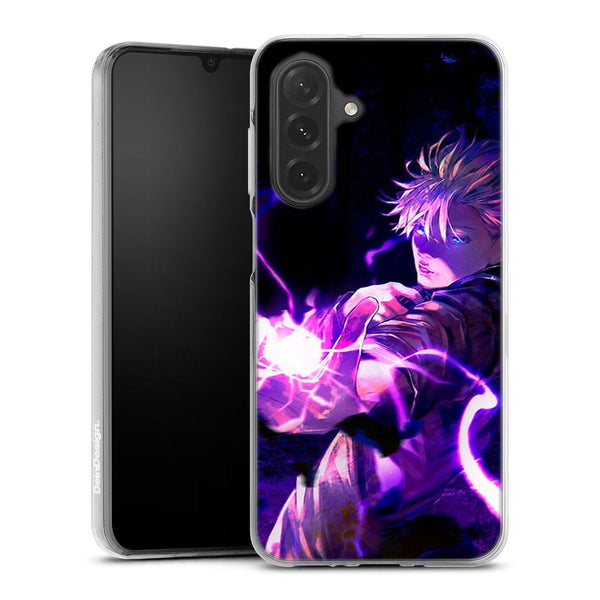 coque samsung a26 5G Gojo Satoru fond noir