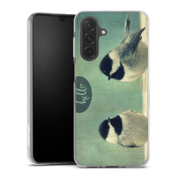 Coque Samsung Galaxy A26 5G Hello Birds | Housse silicone, antichocs, protection optimale - Motif floral Oiseaux