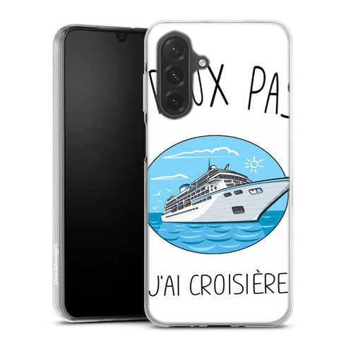 Coque Samsung Galaxy A26 5G Je Peux pas J'ai Croisiere Bateau | Housse silicone, antichocs, protection optimale - Motif floral
