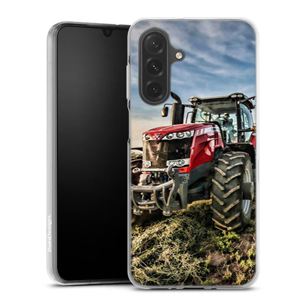 Coque Samsung Galaxy A26 5G originale Massey Fergusson tractor | Housse Antichoc Silicone Souple, Ultra Fine, Protection intégrale, Motif Vehicule Agriculture