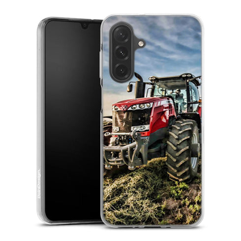 Coque Samsung Galaxy A26 5G Massey Fergusson Tractor | Housse silicone, antichocs, protection optimale - Motif floral