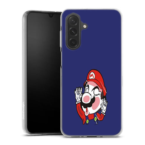 Coque Samsung Galaxy A26 5g Plumber stuck between the glass | Housse silicone, Protection optimale - Motif Jeux video Gaming