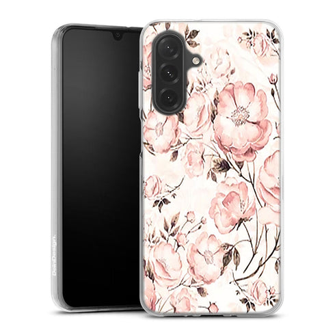 Coque Samsung Galaxy A26 5G Roses et pivoines victoriennes | Housse silicone, antichocs, protection optimale - Motif floral
