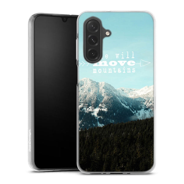 Coque Samsung Galaxy A26 5G She Will Move Mountains | Housse silicone, antichocs, protection optimale - Motif floral