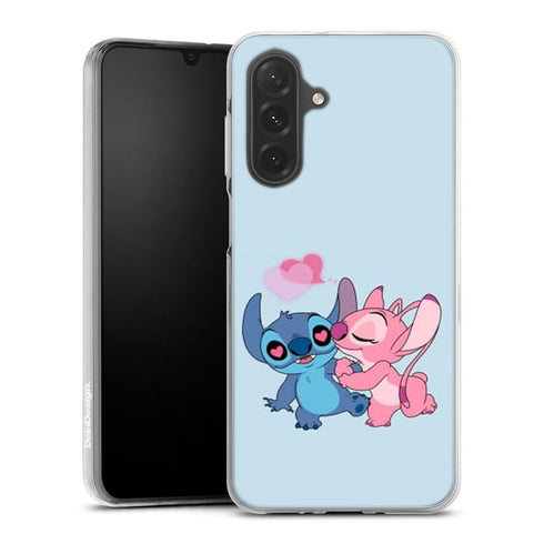 coque samsung a26 5G Stitch angel love heart pink