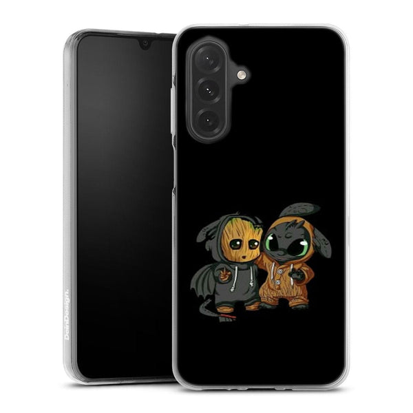 coque samsung a26 5G Stitch x dragon krokmou