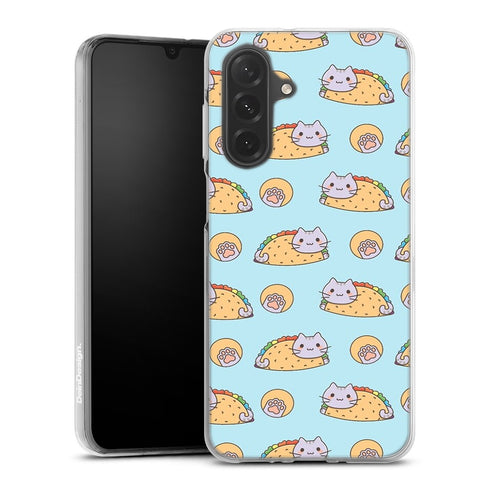 Chat et Tacos personnalisée sur Coque renforcée pour téléphones Samsung Serie A