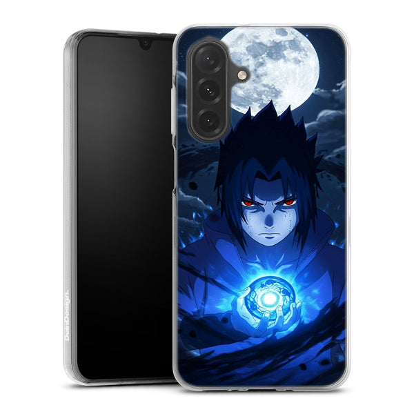 Coque Samsung Galaxy A27 5G Sasuke Eternal Mangekyo Naruto en silicone TPU avec impression HD