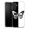 Papillon Noir et Blanc, coque de telephone Samsung a27 5g