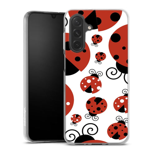 Coccinelle pour Samsung a27, coque silicone
