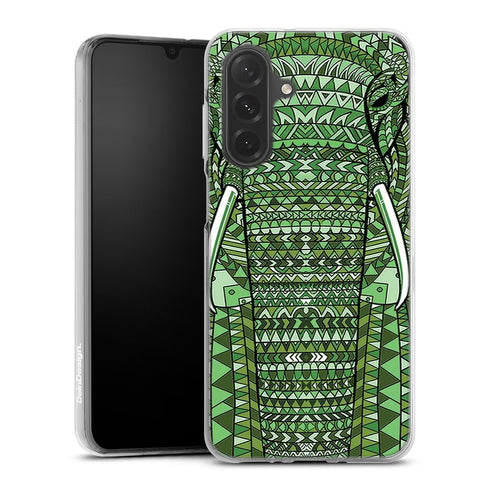 Elephant Vert Azteque, personnalisé sur coque housse tpu samsung a27 5G