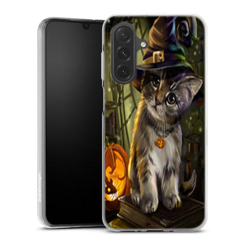Chat look Halloween, pour coque de protection telephone Samsung a27 5g, collection animaux