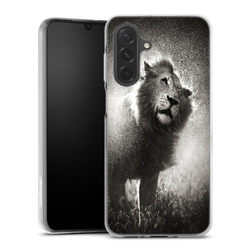 Roi Lion, impression design animal pour Coque renforcée pour téléphones Samsung Serie A