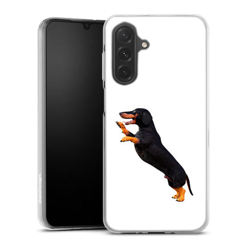 Coque Samsung Galaxy A27 5G Teckel Story | Housse Antichoc Silicone Souple, Ultra Fine, Protection intégrale, Races de chien animal