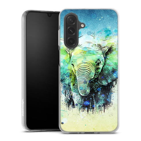 Protection Watercolor elephant pour smartphone Samsung