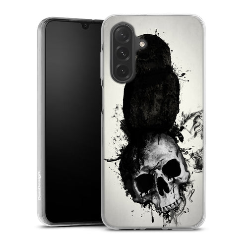 Raven and Skul, coque antichocs en silicone pour Samsung Serie A