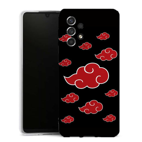 Coque Samsung Galaxy A33 5G Akatsuki Nuages | Housse Silicone | Étui antichoc | Manga Naruto