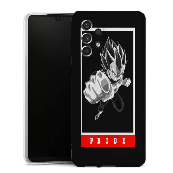Coque Samsung Galaxy A33 5G Dbz Vegeta Pride| Housse Silicone, Etui Antichoc, Manga Dragon Ball z