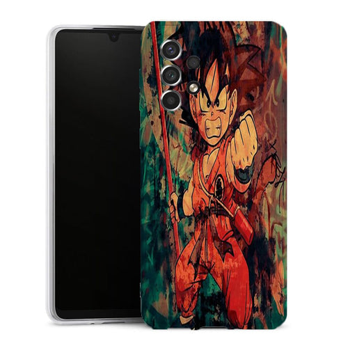Coque Samsung Galaxy A33 5G Sangoku Enfant | Housse Silicone Souple | Manga Dragon Ball z
