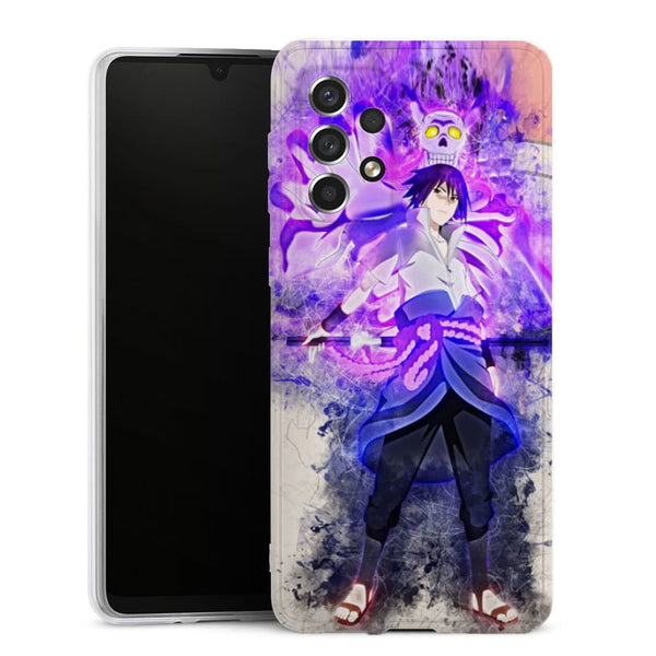 Coque Samsung Galaxy A33 5G Sasuke Armure Susanoo | Housse Silicone | Étui antichoc | Manga Naruto