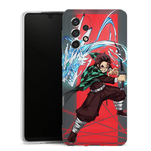 Coque Samsung Galaxy A33 5G Tanjiro Dragon Phone
