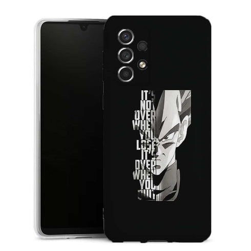 Coque Samsung Galaxy A33 5G Vegeta Not Over | Housse Silicone Souple | Manga Dragon Ball z