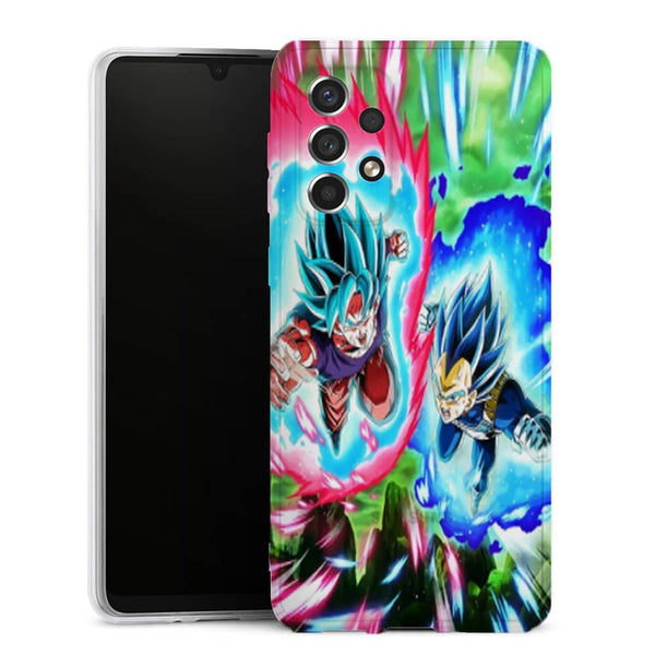Coque Samsung Galaxy A33 5G Goku Blue Kaioken | Housse Silicone Souple | Manga Dragon Ball z