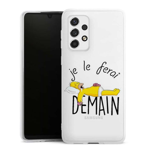 Coque Samsung Galaxy A33 5G Je le Ferai demain Homer Donuts