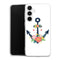 Coque Samsung A35 5G ancre florale nautique fleurs mignonnes