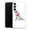 Coque Samsung A35 5G Border Collie floral