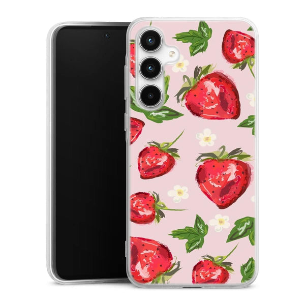 Coque Samsung A35 5G Botanique aux fraises
