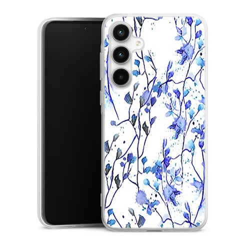 Coque Samsung A35 5G Branches Bleues