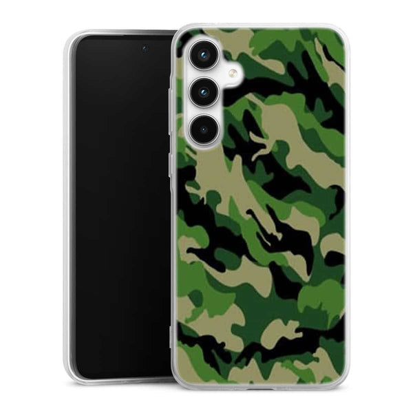 Coque de telephone Samsung A35 5g Camouflage Militaire Vert