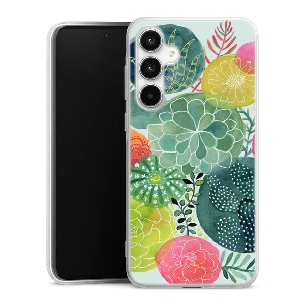 Coque Samsung A35 5G Cercles Succulents