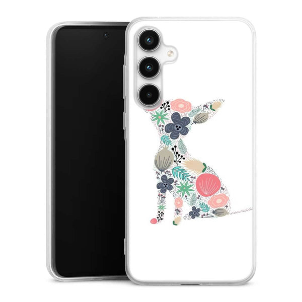 Coque Samsung A35 5G Chihuahua floral