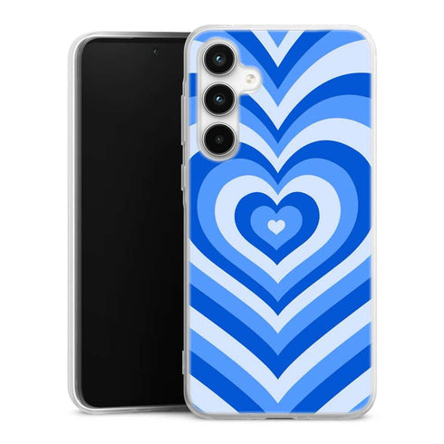 Coque Samsung a35 Coeur Bleu