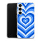 Coque Samsung a35 Coeur Bleu