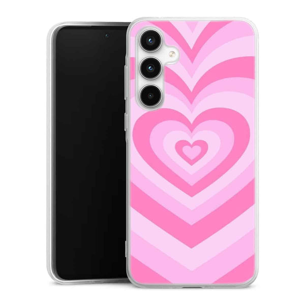 Coque Samsung a35 Coeur Rose