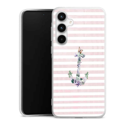 Coque Samsung a35 Floral Anchor in Pink