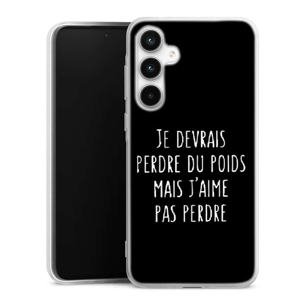 Coque Samsung A35 5g Je devrai perdre du poids mais je n'aime pas perdre