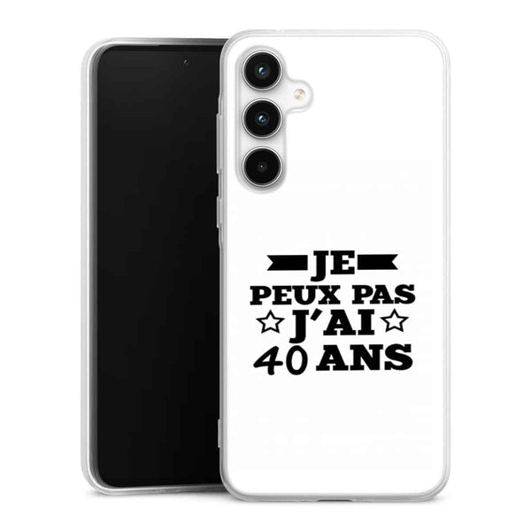Coque Samsung A35 5g Je peux pas j'ai 40 ans